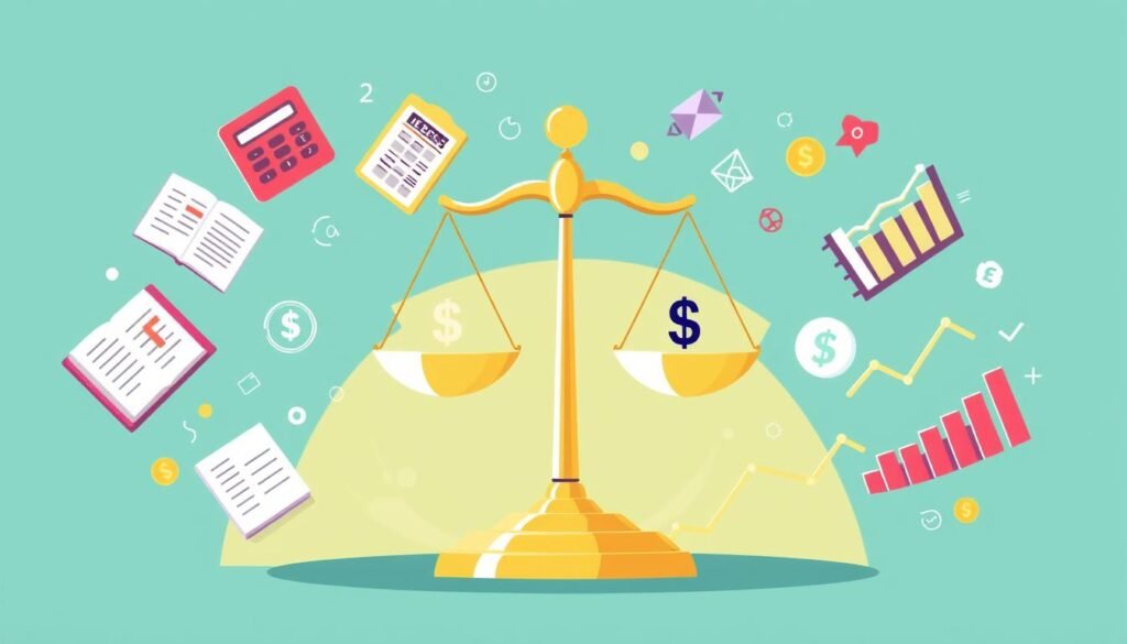 financial transactions in double-entry accounting